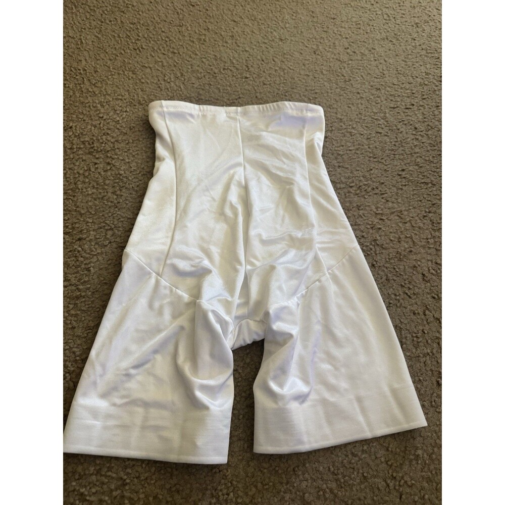 Cupid ShapeWear White Nylon Spandex High Waist Long Leg Size XL - Picture 6 of 6